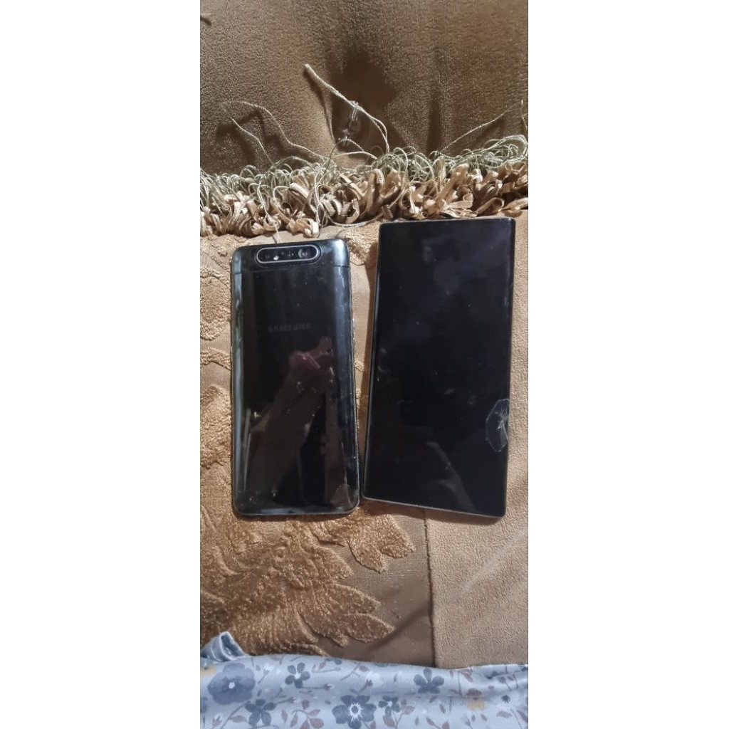 Dijual unit Samsung A80 dan Samsung Note 10 Plus,(Minus LCD)  kondisi 100% original SEIN (resmi Indo