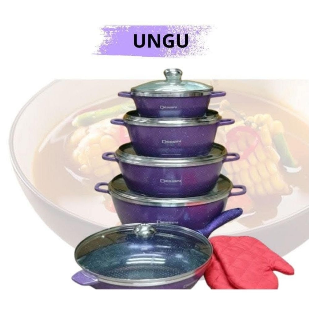 Panci masak Dessini dapat satu set lengkap