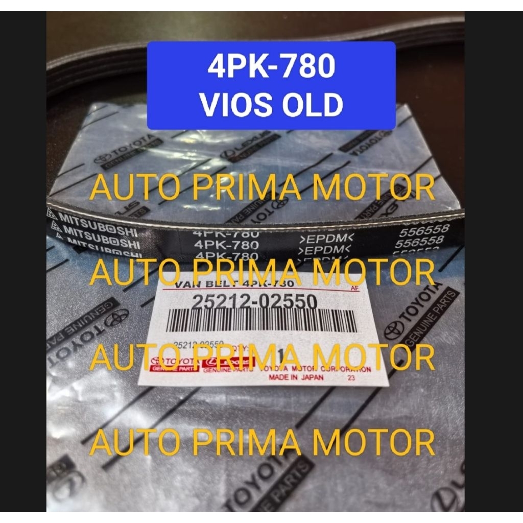 FAN VAN V BELT TALI BELT TALI KIPAS BELTING 4PK780 VIOS OLD LAMA 4PK-780