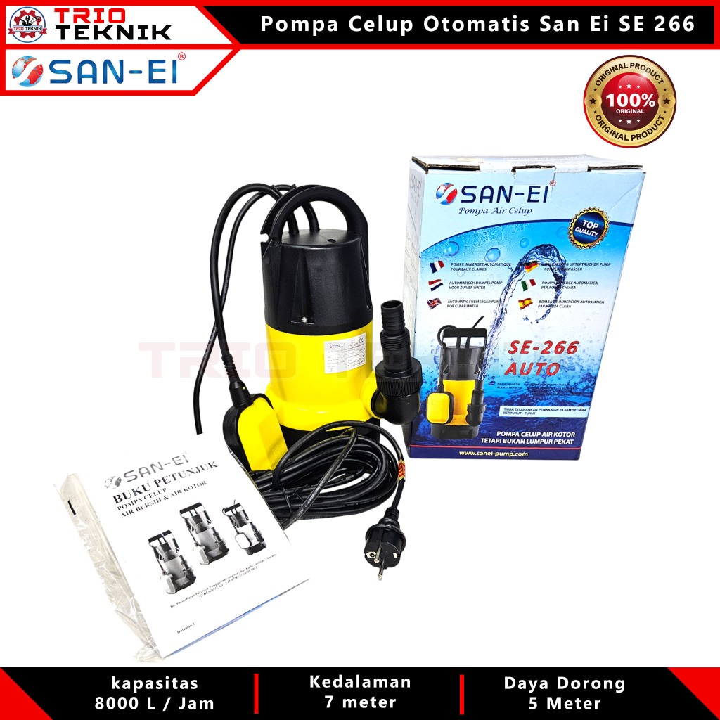 Mesin Pompa Air Celup Kolam San-Ei SE-266 Pompa Sedot Air Banjir