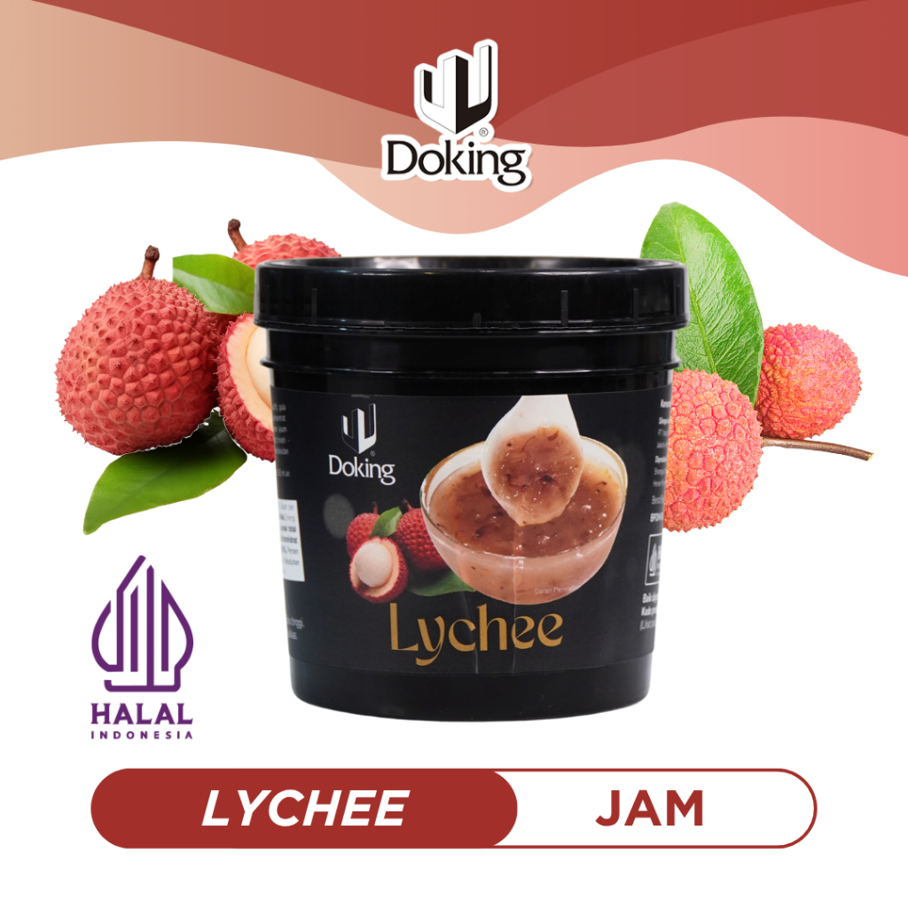 Doking Lychee Jam / Selai Leci Premium – Manis Segar dengan Aroma Buah Alami @1.3 KG