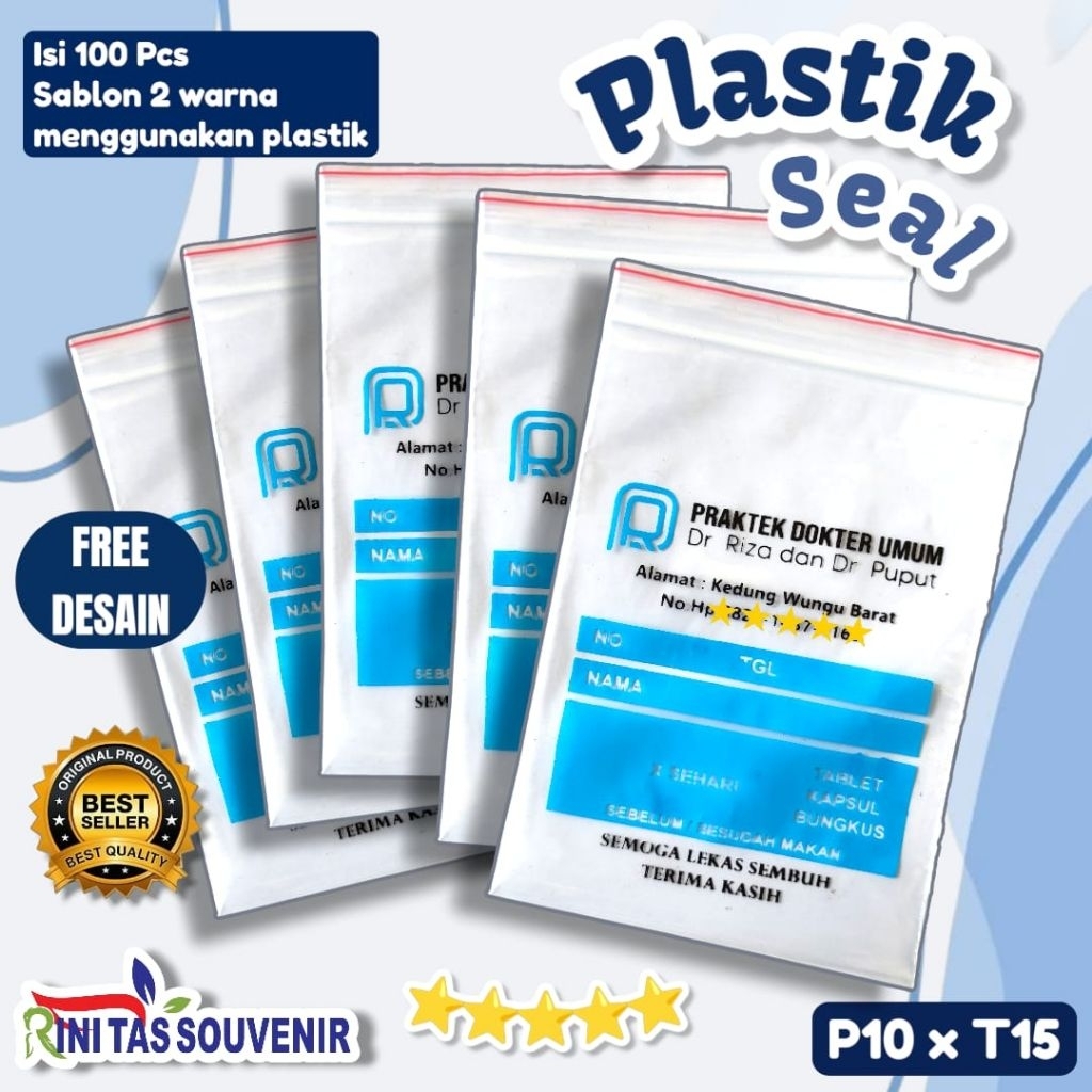 Plastik Klip Obat Bidan Sablon