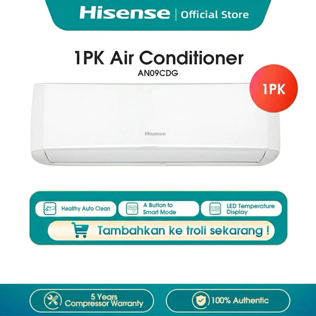 AC Split 1PK HISENSE AN09CDG R32 1PK - AN-09CDG - AN09CDG
