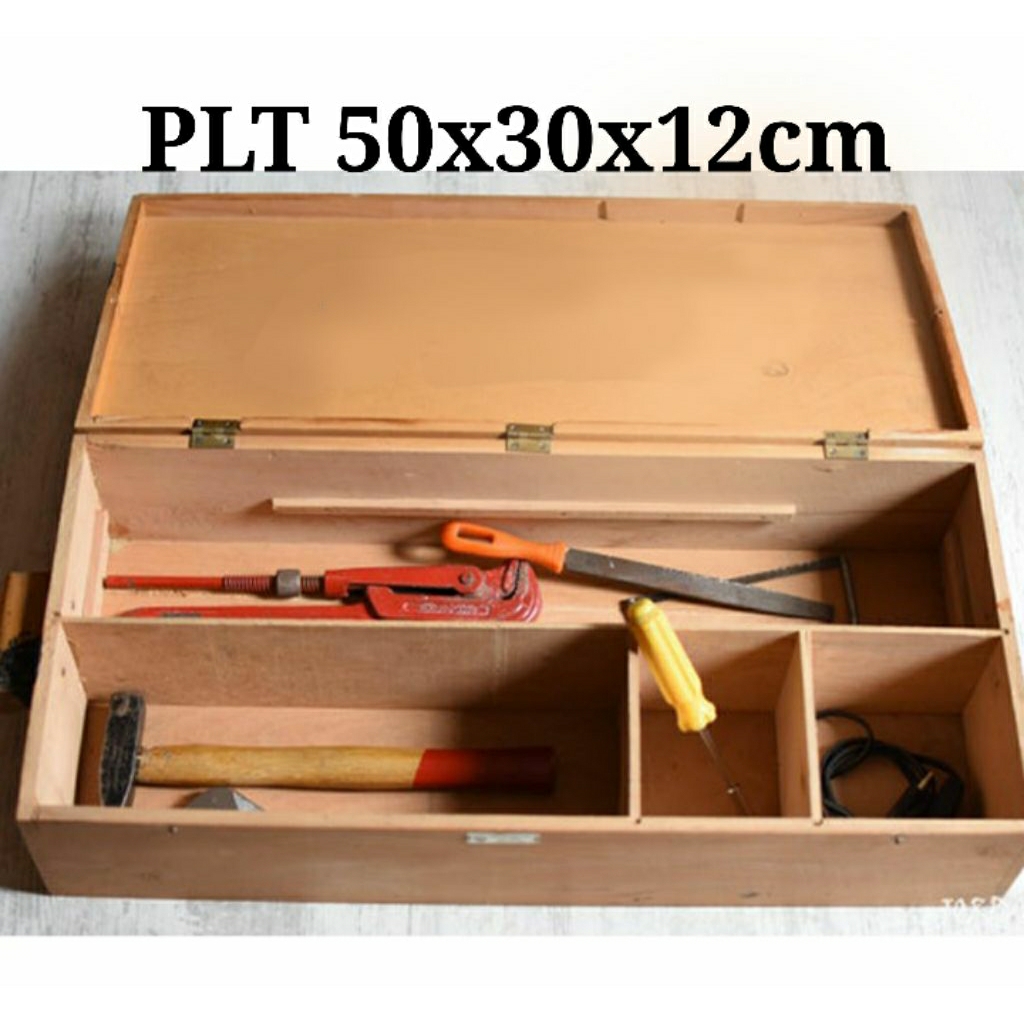 Toolbox Perkakas kayu Box penyimpan pelaratan