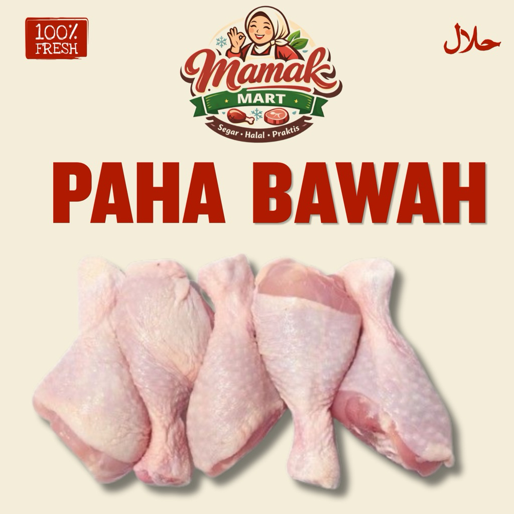 Paha Bawah ayam / Paha Pentung Ayam / Paha Ayam Upin ipin / Drumstick Chicken (Fresh Frozen)