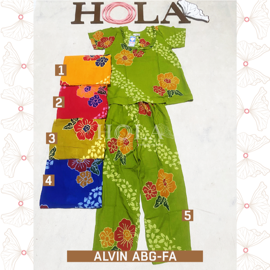 HOLA_FASH | R-Setelan Cp Alvin ABG tangan pendek,  Setelan Batik, Homie oneset, setcel rumah adem