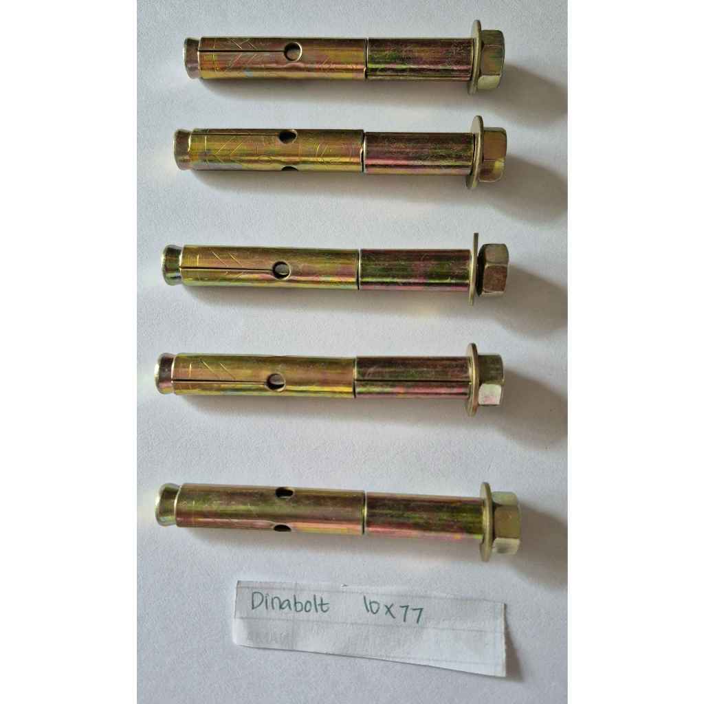 Dinabolt 10x77 Isi 20 50 100 Dynabolt Berkualitas Murah Expansion Bold Anchor Bolt Dinabol Baut Beto