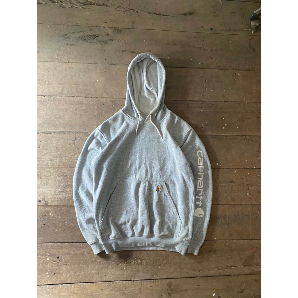 Carhartt Spell Out Heather Grey Hoodie K288HGY