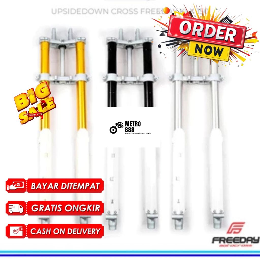 Upsidedown Upside Down USD Trail KLX 150 BIGFOOT/DTRACKER Cross Shock Depan