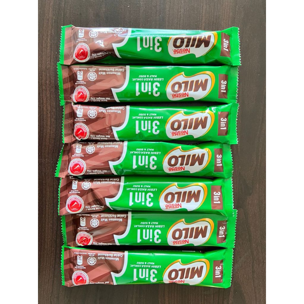 Milo susu Malaysia sachet 33gr