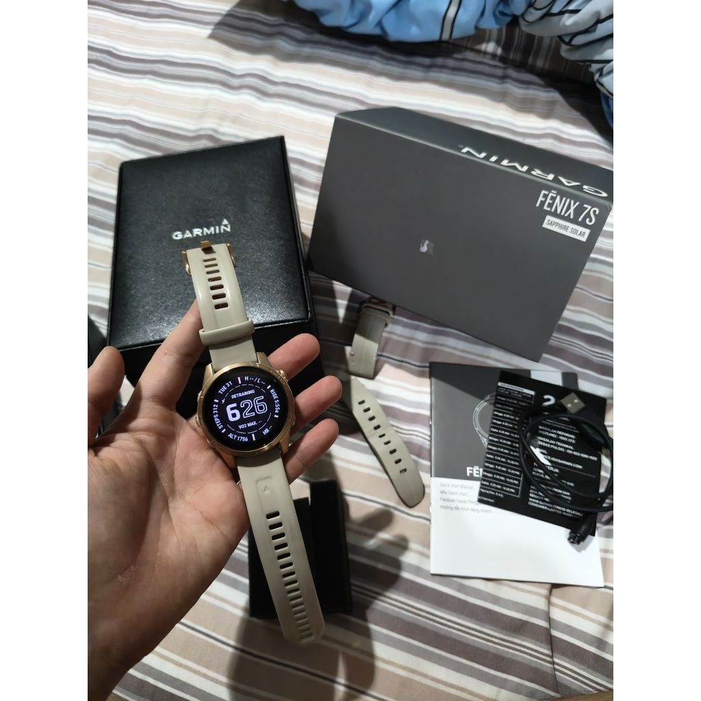 garmin fenix 7s sapphire solar fullset