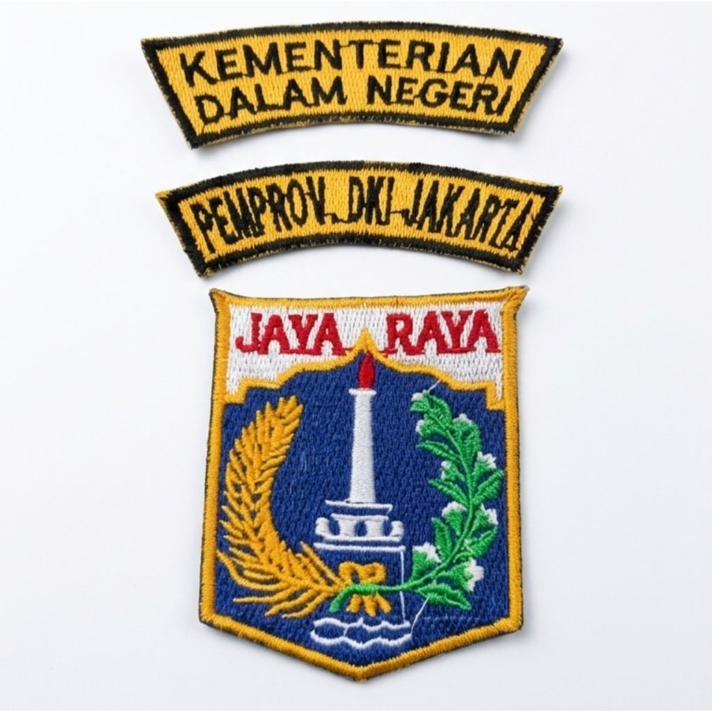 Bordir Dki Jakarta ASN / Badge DKI Jakarta Pemprov Dki Jakarta Terbaru