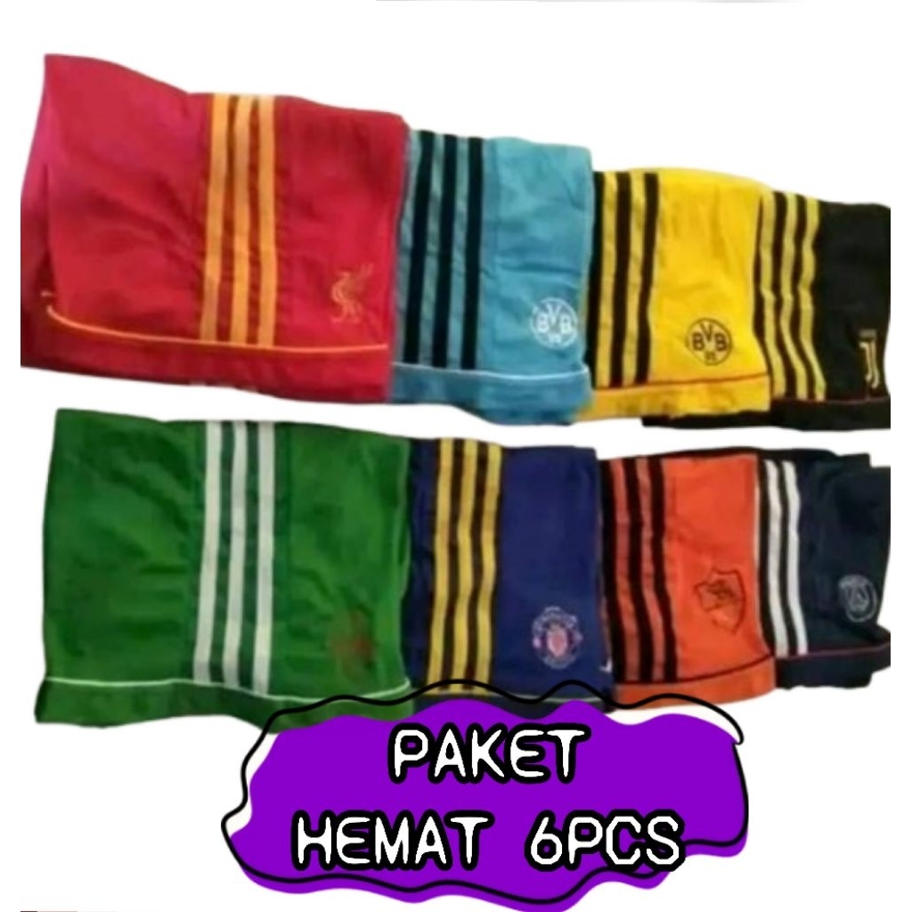 PAKET HEMAT 6pcs COD Grosir kolor celana bola termurah konveksi