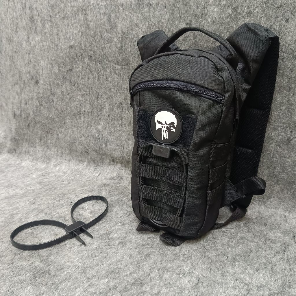 Tas Tactical Sepeda Hitam Fullset Tali Tis Hitam / Tas Tactical Sepeda / Tas Tactical Kecil / Tas Ta