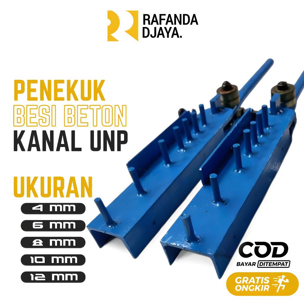 ALAT PENEKUK BESI BETON KANAL UNP / UKURAN 4-6-8-10-12 / AWET & KUAT