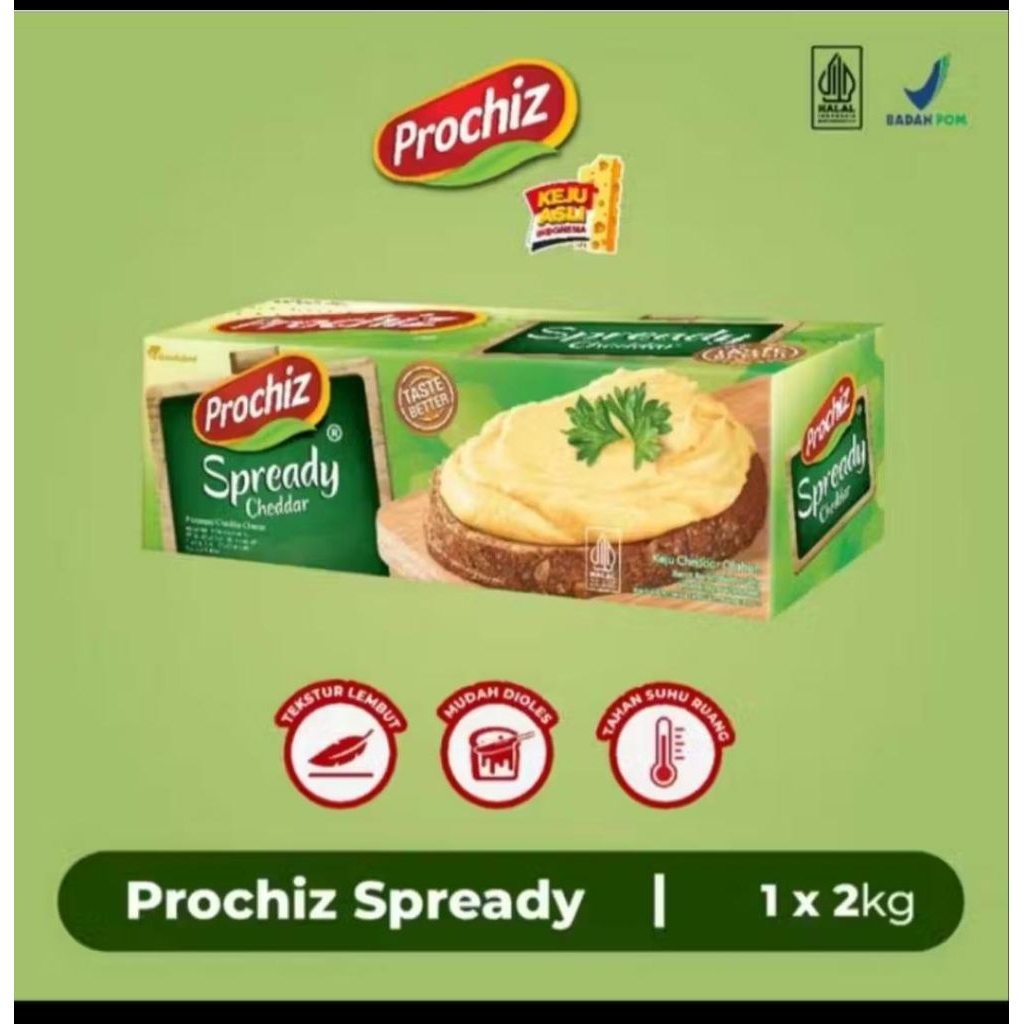 Keju Prochiz Spready 2kg - Keju Oles Spready