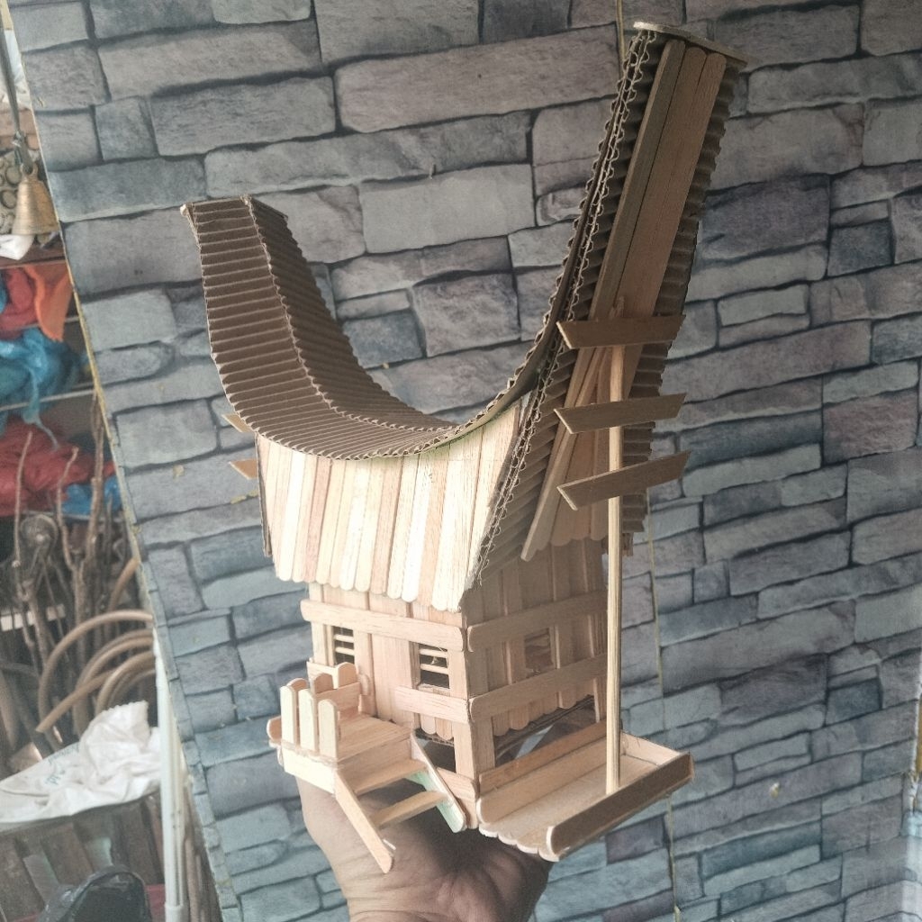 Tongkonan Rumah Adat Toraja Stik es krim