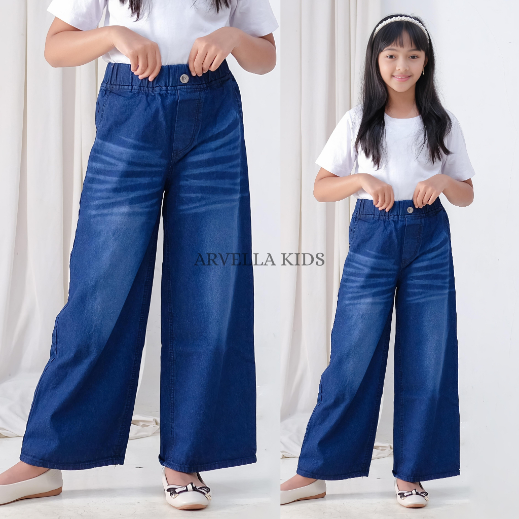 CELANA PANJANG JEANS SKENA ANAK PEREMPUAN USIA 7-12 TAHUN