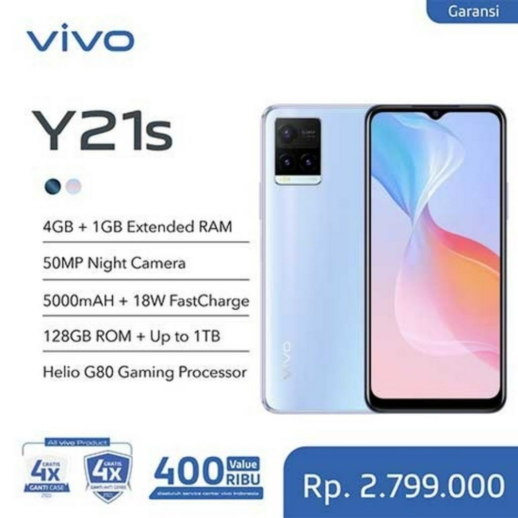 Layar Sentuh LCD VIVO Y21S Asli 100% - Fullset, Tahan Lama, Mudah Dipasang