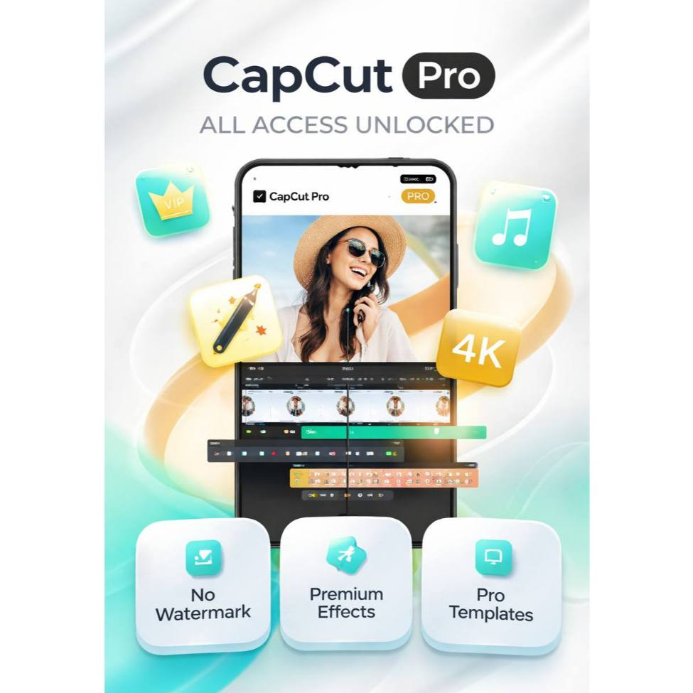 Capcut Pro Full Fitur & Tamplate 100% Garansi