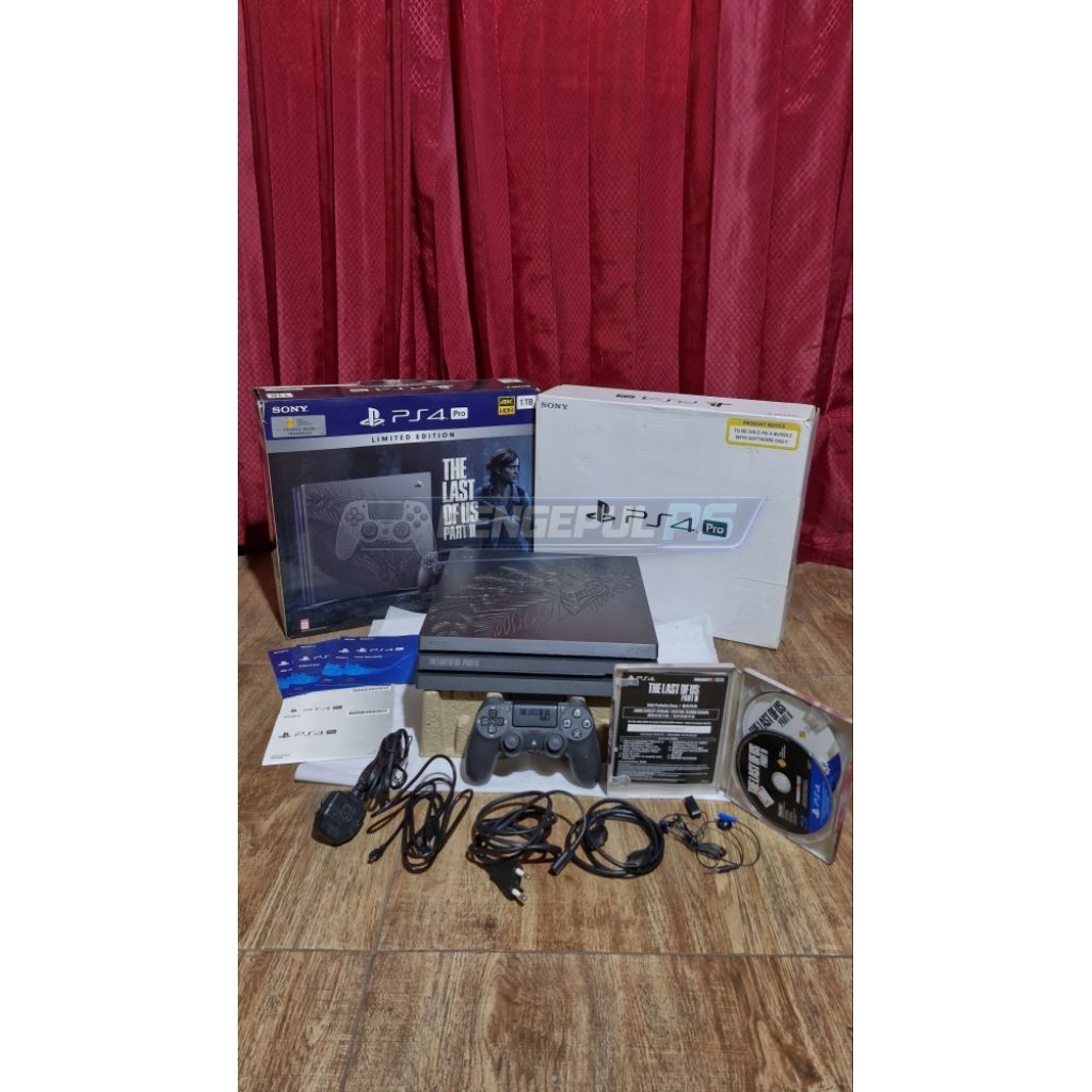 PS4 Pro 1TB seri 72 OFW13.04 TLOU Edition Original Sony Fullset + Stick + Game Siap Main