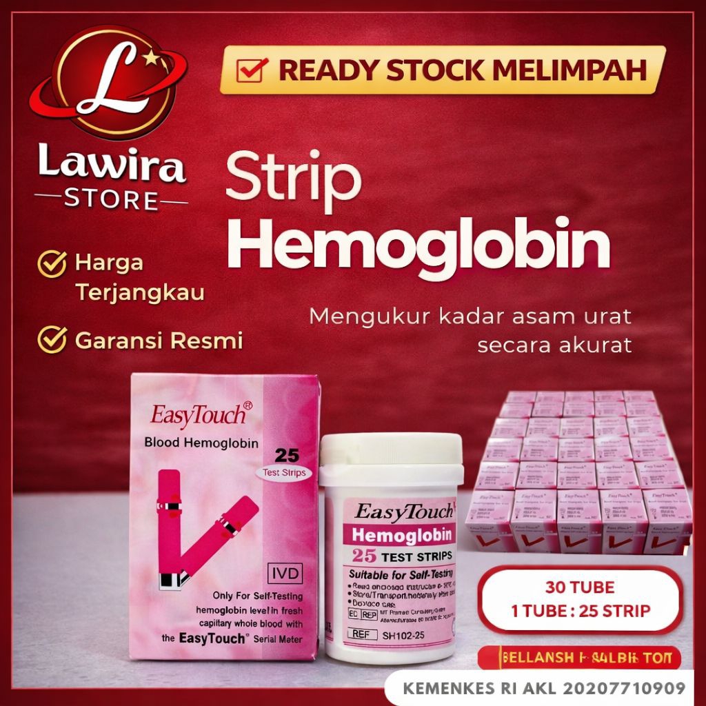 Strip Hemoglobin EasyTouch / Strip HB ET / Stik HB Easy Touch (PAKET GROSIR)