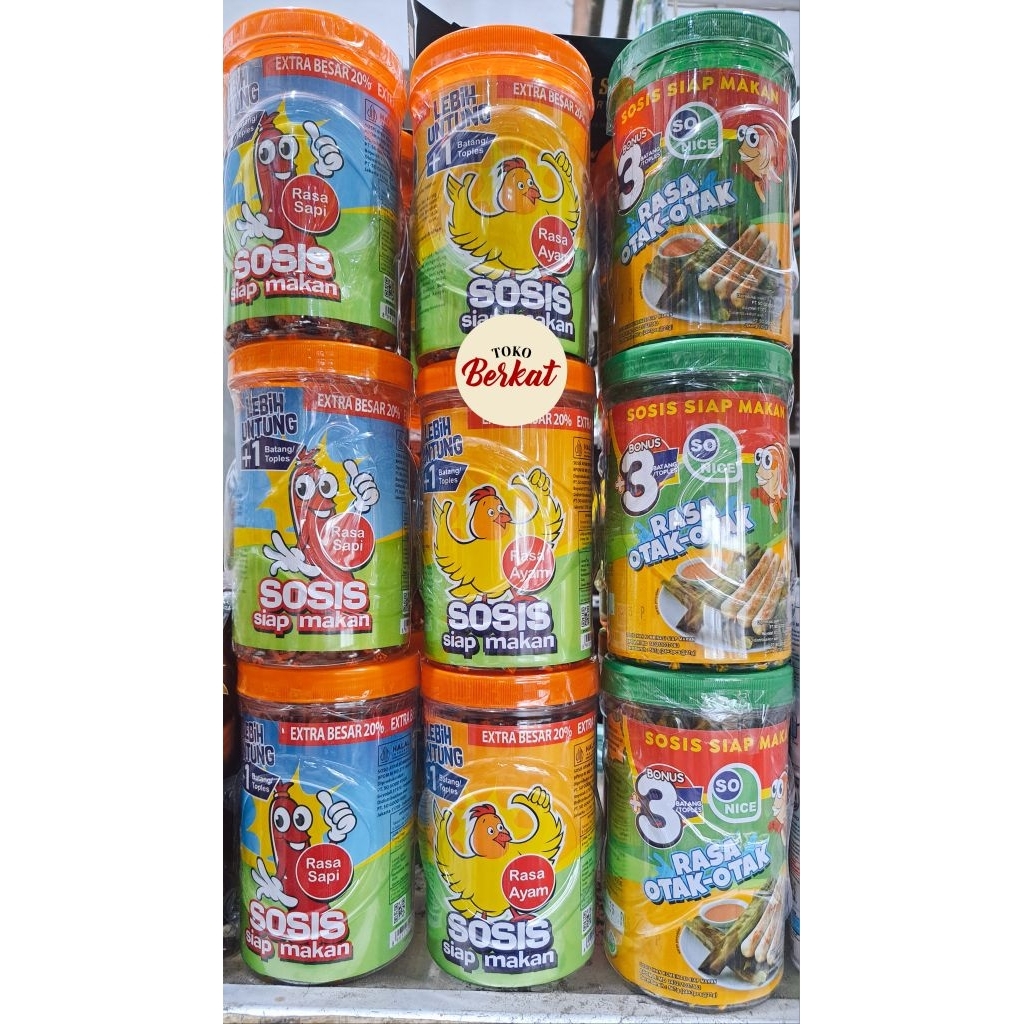 Sosis Sonice Rasa Sapi/Ayam/Otak-Otak (24pcs)