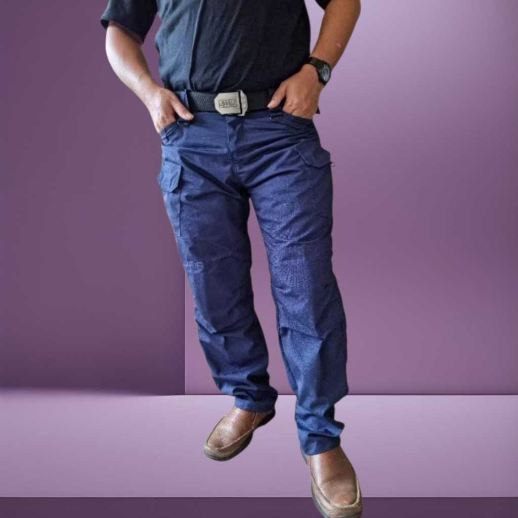 CELANA Tactical  panjang biru Dongker bahan premium Others