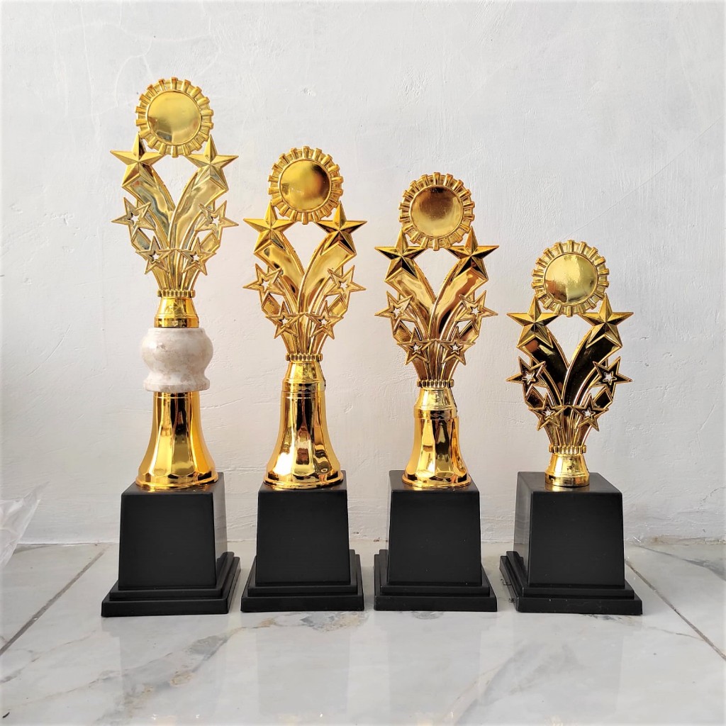 Paket Piala 1 set isi 4 Juara 1234 Marmer Murah