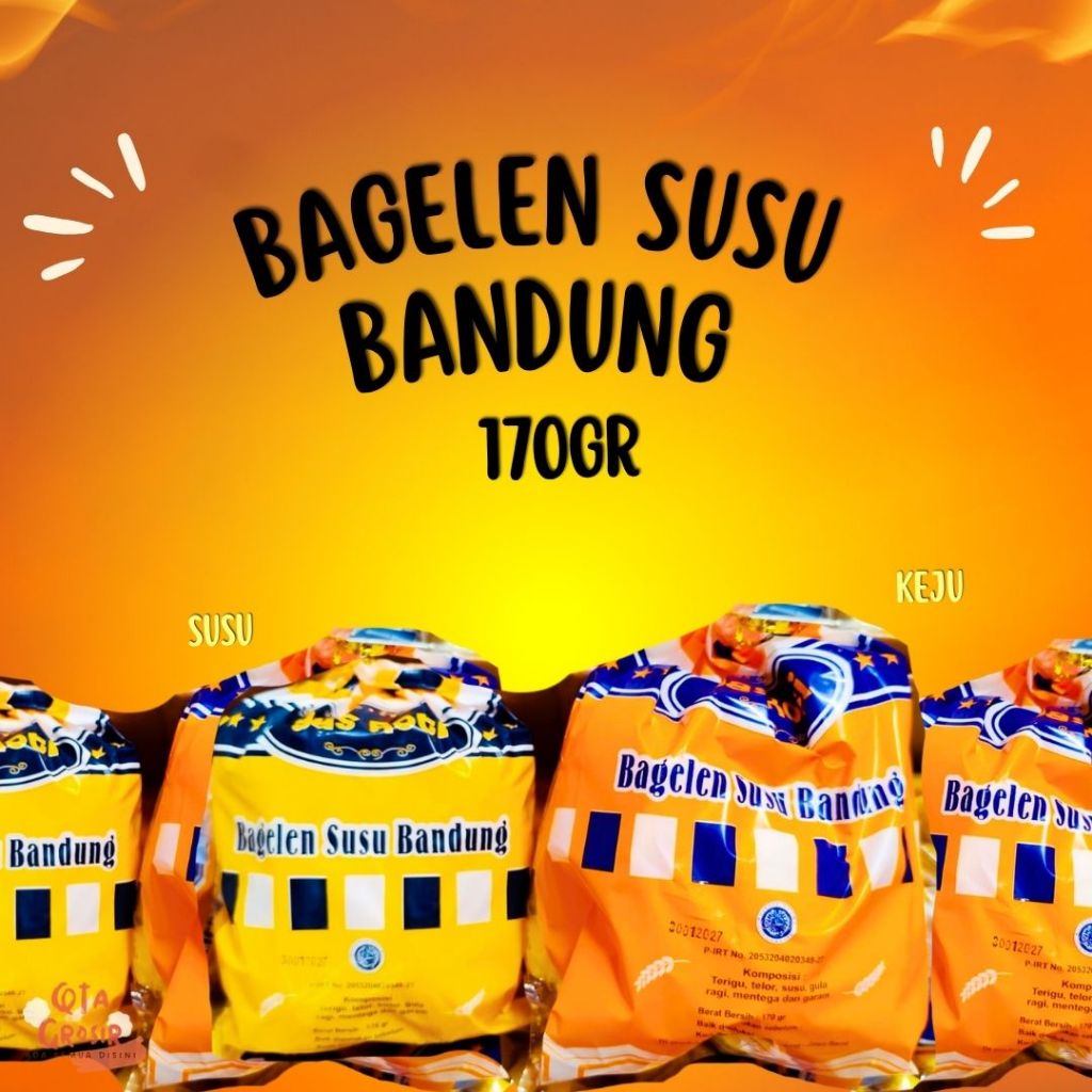 BAGELEN BANDUNG MINI SUSU & KEJU 170GR