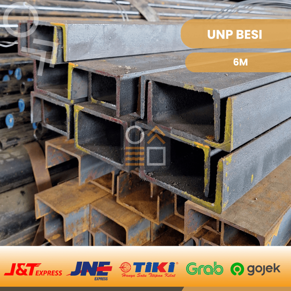 Besi UNP Kanal U 100x50 5MM 6M