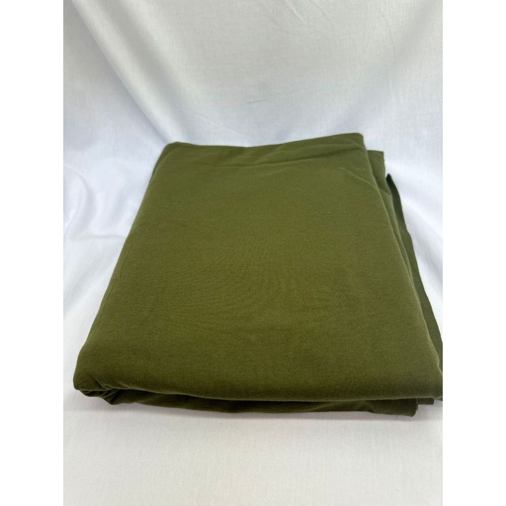 Cotton Combed 24's Hijau Army AI (Kain Katun Hijau Army AI)