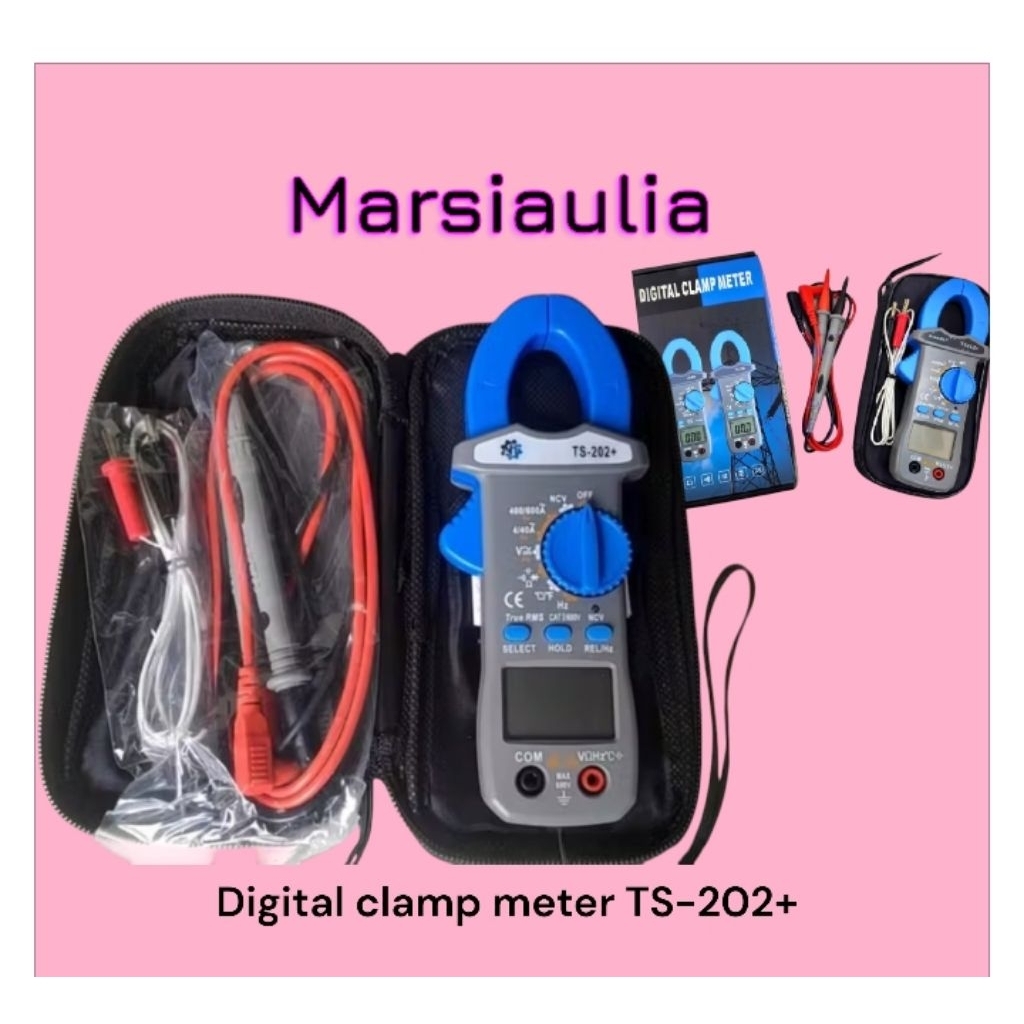 Tang Ampere Digital TS-202+ Clamp Meter Ts202 ts-202 ts202+