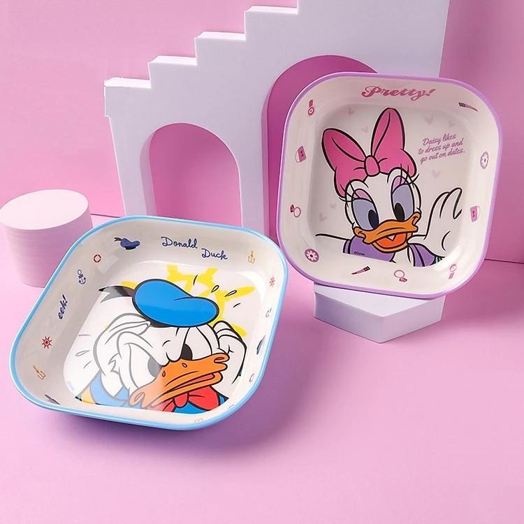Disney Original Square Plate Melamin  Piring Makan Anak