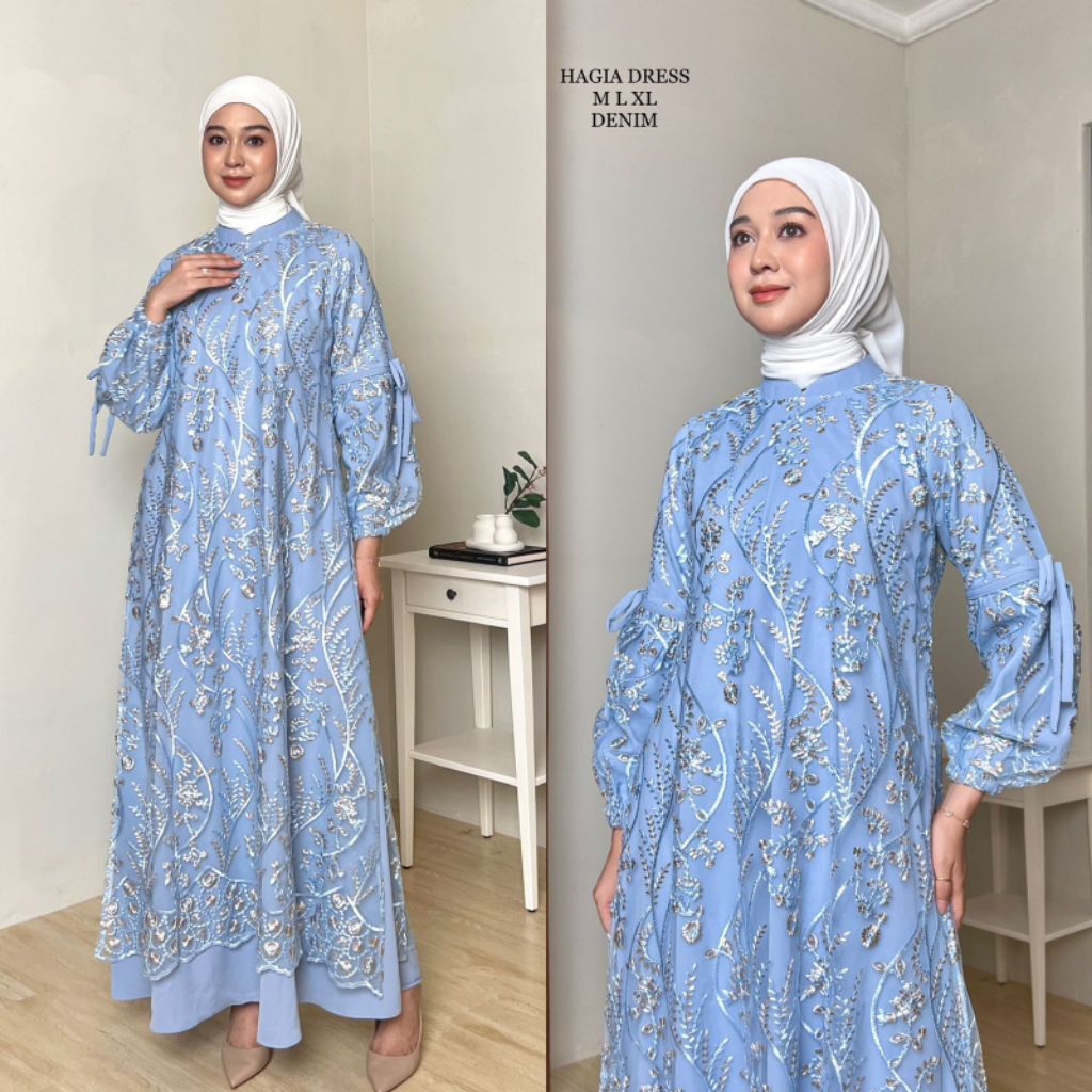 GAMIS KEBAYA HAGIA DRES AURELIA MUSLIM SHOPTERBARU / TERMUARAH /ORIGINAL  /KEBAYA MODREN/KEBAYA PEST