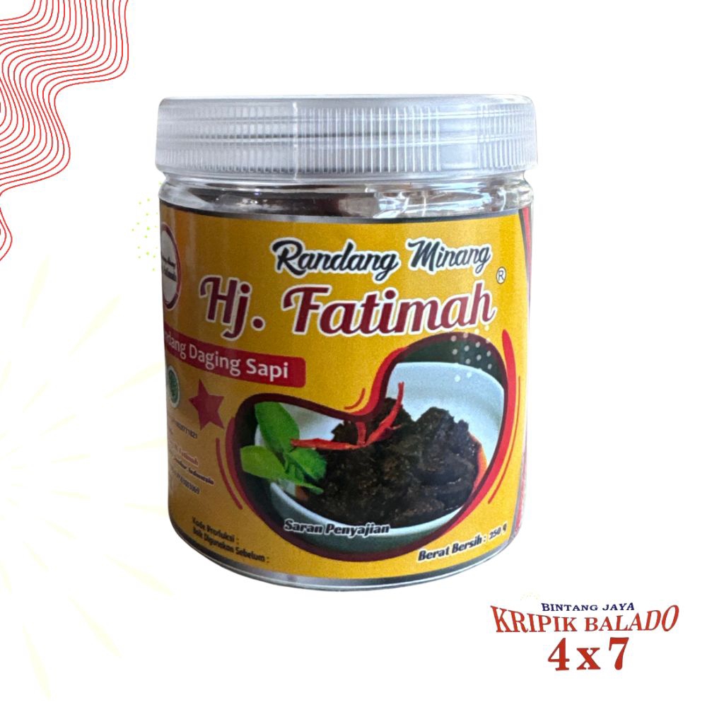 Rendang/Randang Daging Sapi - Hj. Fatimah (250 gram)