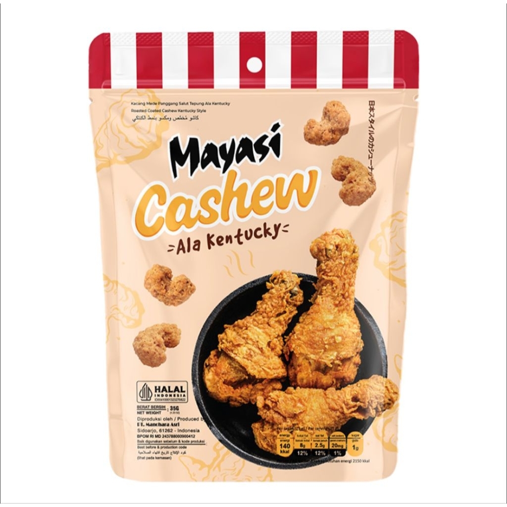 Mayasi Kacang Mede Panggang Salut Tepung Ala Kentucky Pouch 35 g