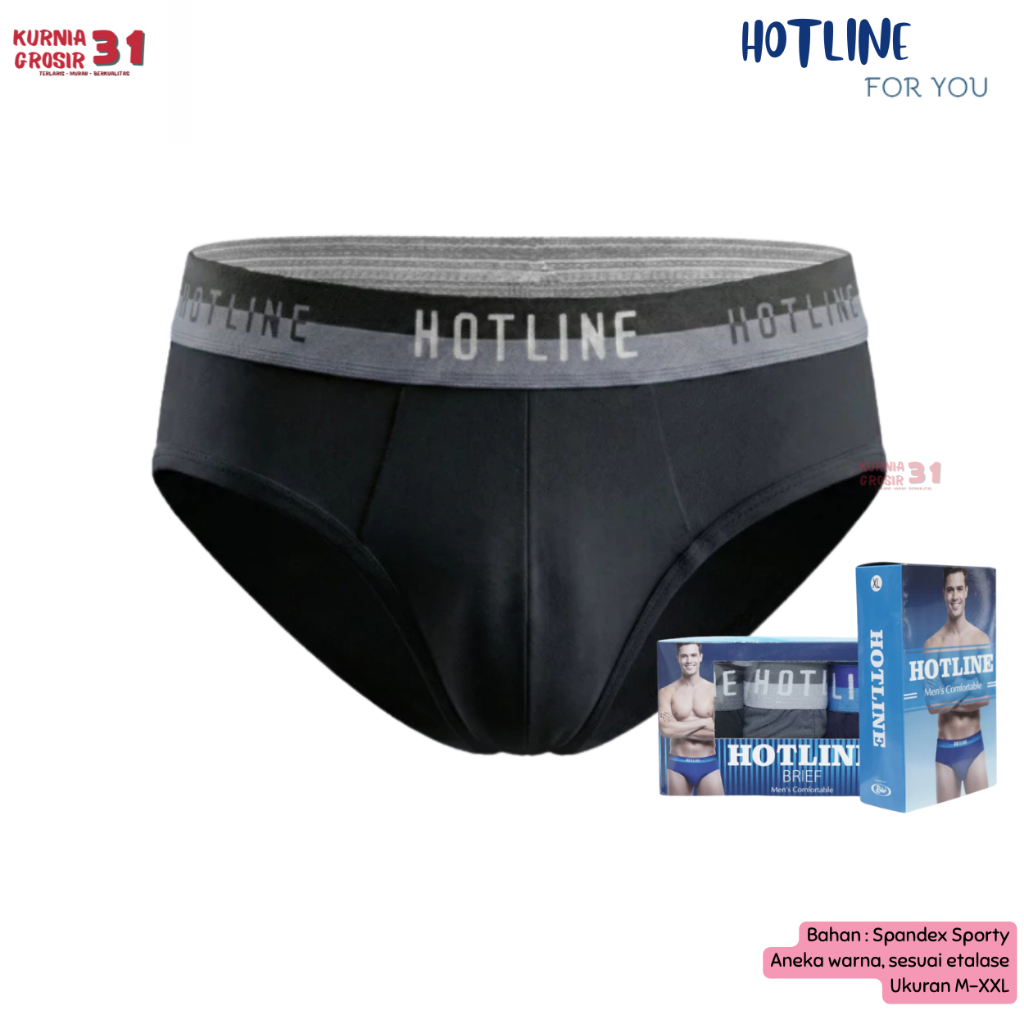 [ISI 3] Celana Dalam Pria HOTLINE 882 Ukuran M-XXL / Pakaian Dalam Pria