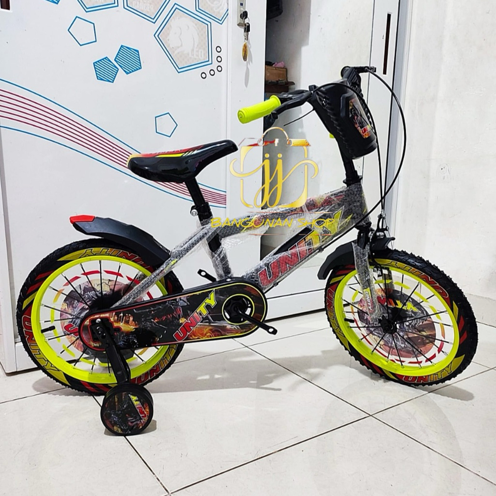 SEPEDA BMX ANAK LAKI NON MUSIC UNITY 16 INCH BAN POMPA