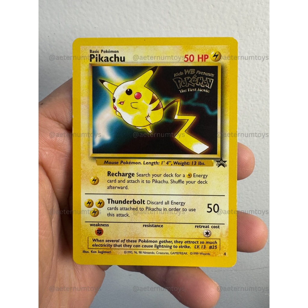 Kartu Pokemon TCG Pikachu - Pokemon WoTC Promo 1999 Holo - TCG Inggris