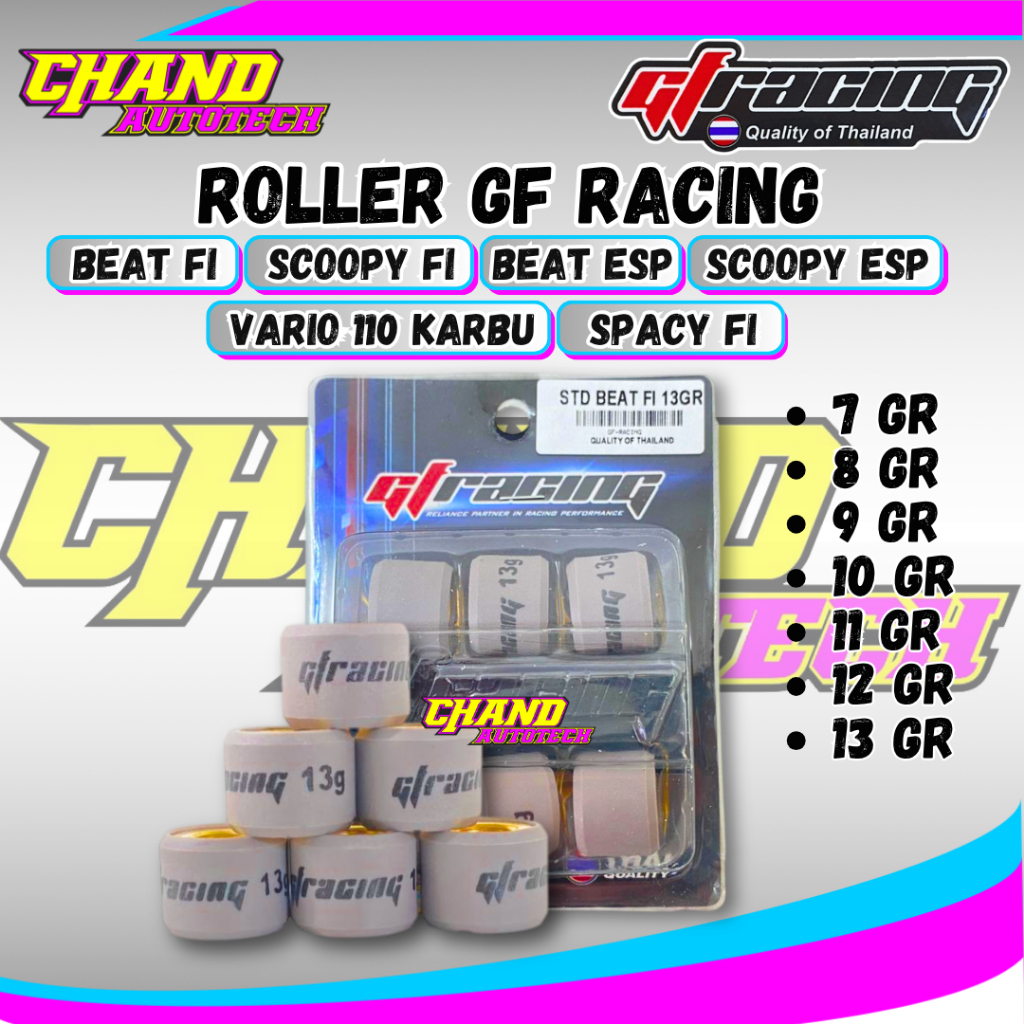 Roller GF Racing Beat Fi Esp Vario 110 Scoopy fi Beat Fi Esp 2013-2019 Racing Roller Ruler Gf Racing