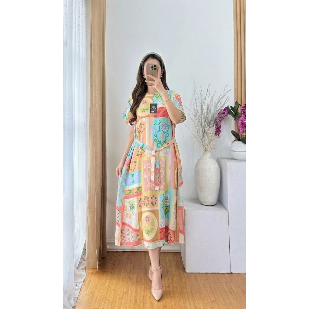 Daster Serut depan/Daster Busui / Serut Rayon Kekinian