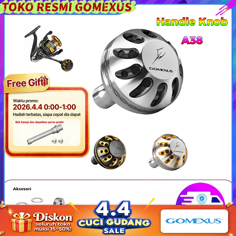 Gomexus Handle Knob 35-41mm Joran BC pancing alat pancing set  knop Stradic  Daiwa shimano  Twinpowe