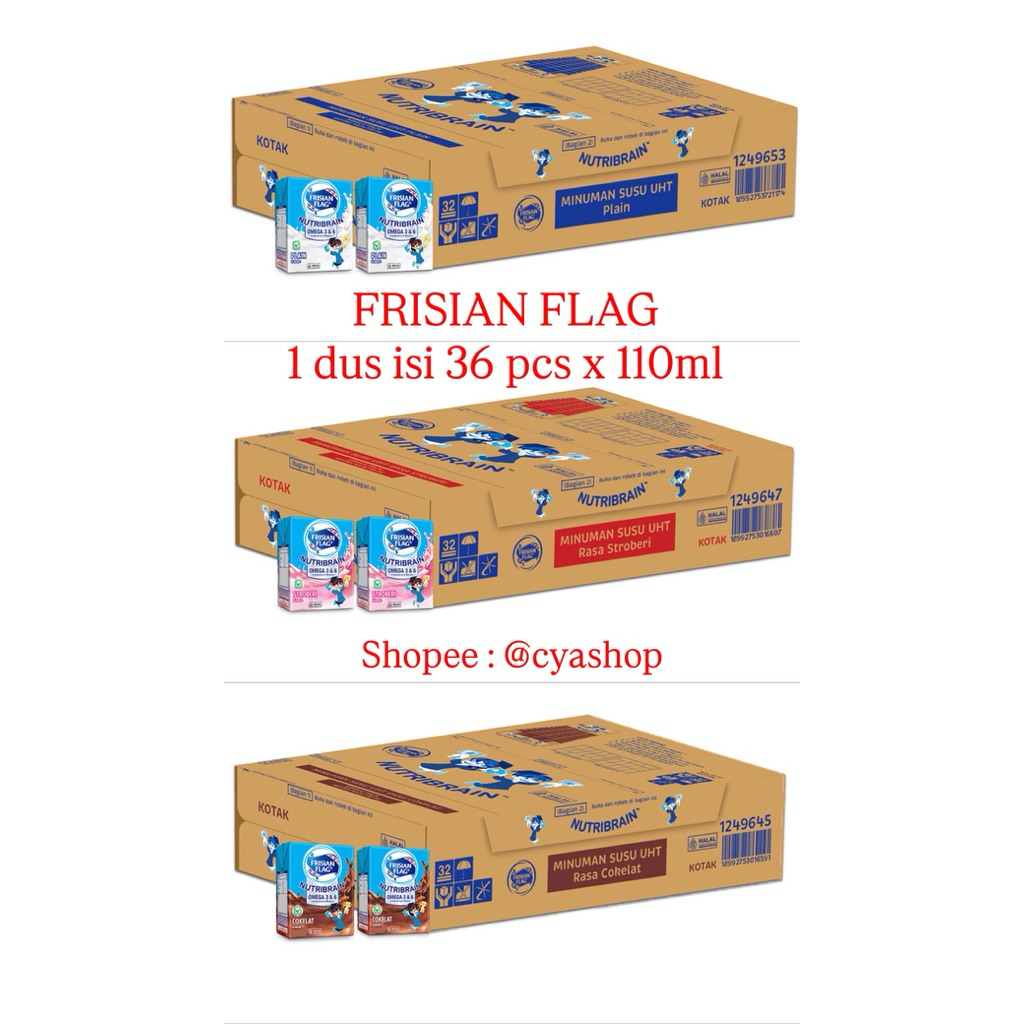 Frisian Flag Omega Susu UHT 110Ml • 1 DUS & 1/2DUS