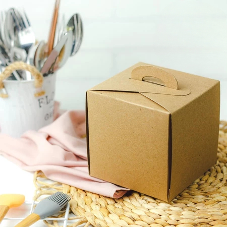 10 Pcs ll Box Kue Dus Kue Brown Ukuran 12x12x12 Cm Kemasan Kue Hampers Kotak Packaging Hampers Hadia