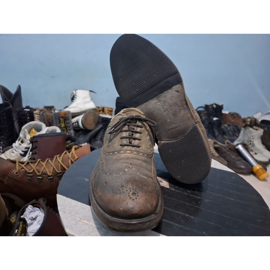 Sepatu Second Wingtip Italy Bottega Veneta Size 40,5