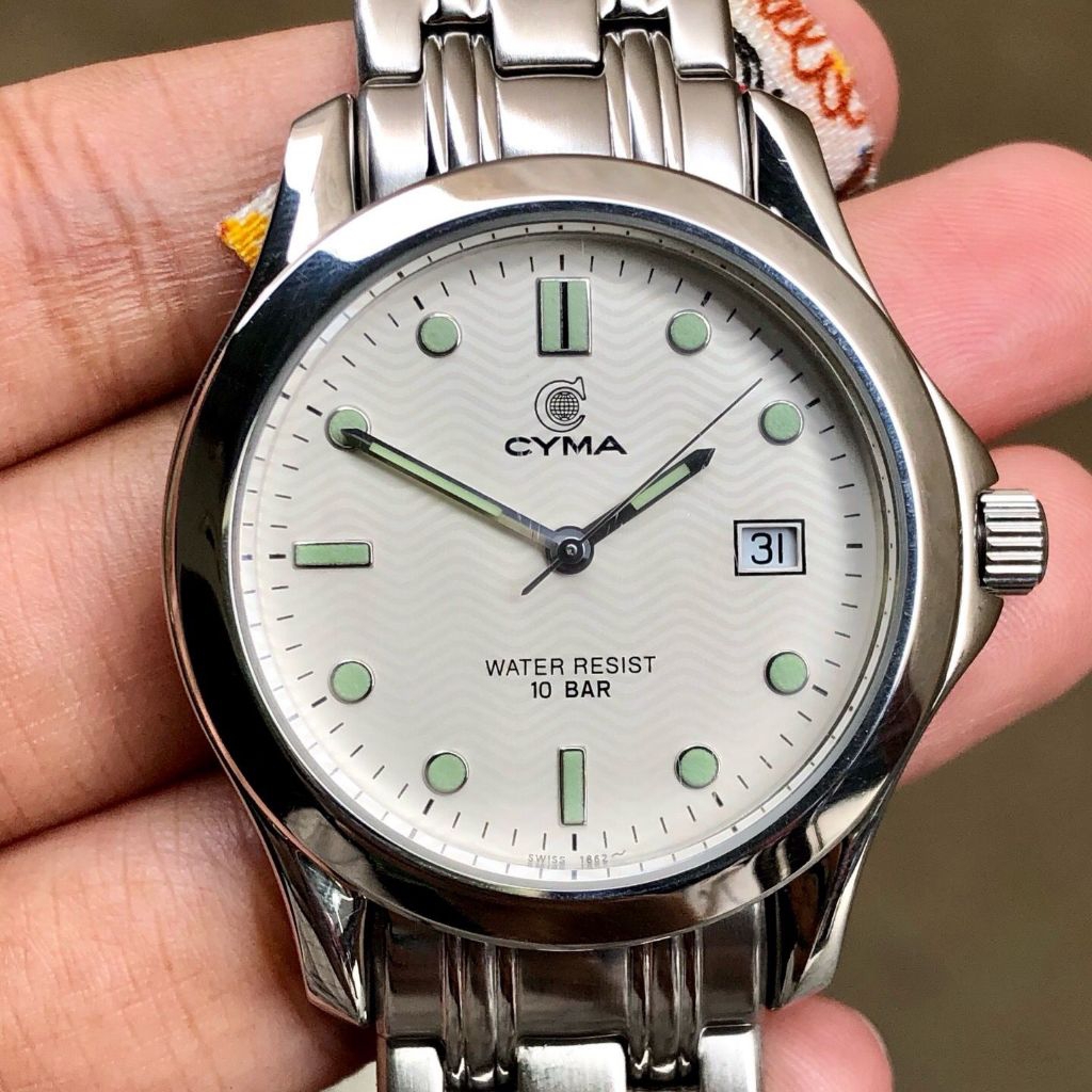 Cyma Quartz Date Swiss