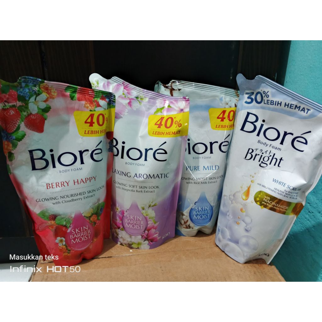 BIORE BODYWASH CAIR SABUN MANDI BIORE CAIR
