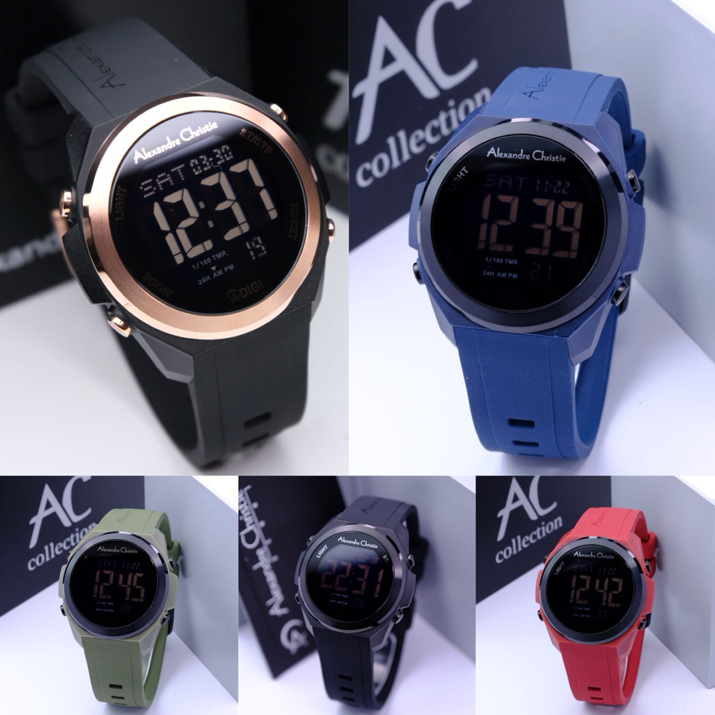 JAM TANGAN WANITA ALEXANDRE CHRISTIE AC9342 / AC 9342 DIGITAL ORIGINAL