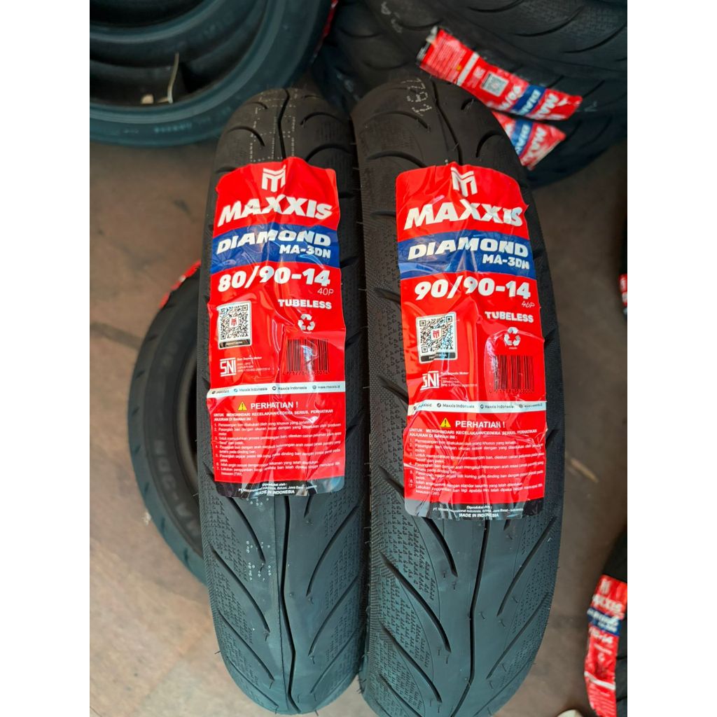 (PAKET) BAN MAXXIS DIAMOND MA-3DN TUBELESS RING 14 - VARIO SCOOPY BEAT MIO